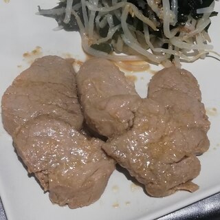 レンジで簡単ひれ肉でヘルシー♪ニンニクチャーシュー